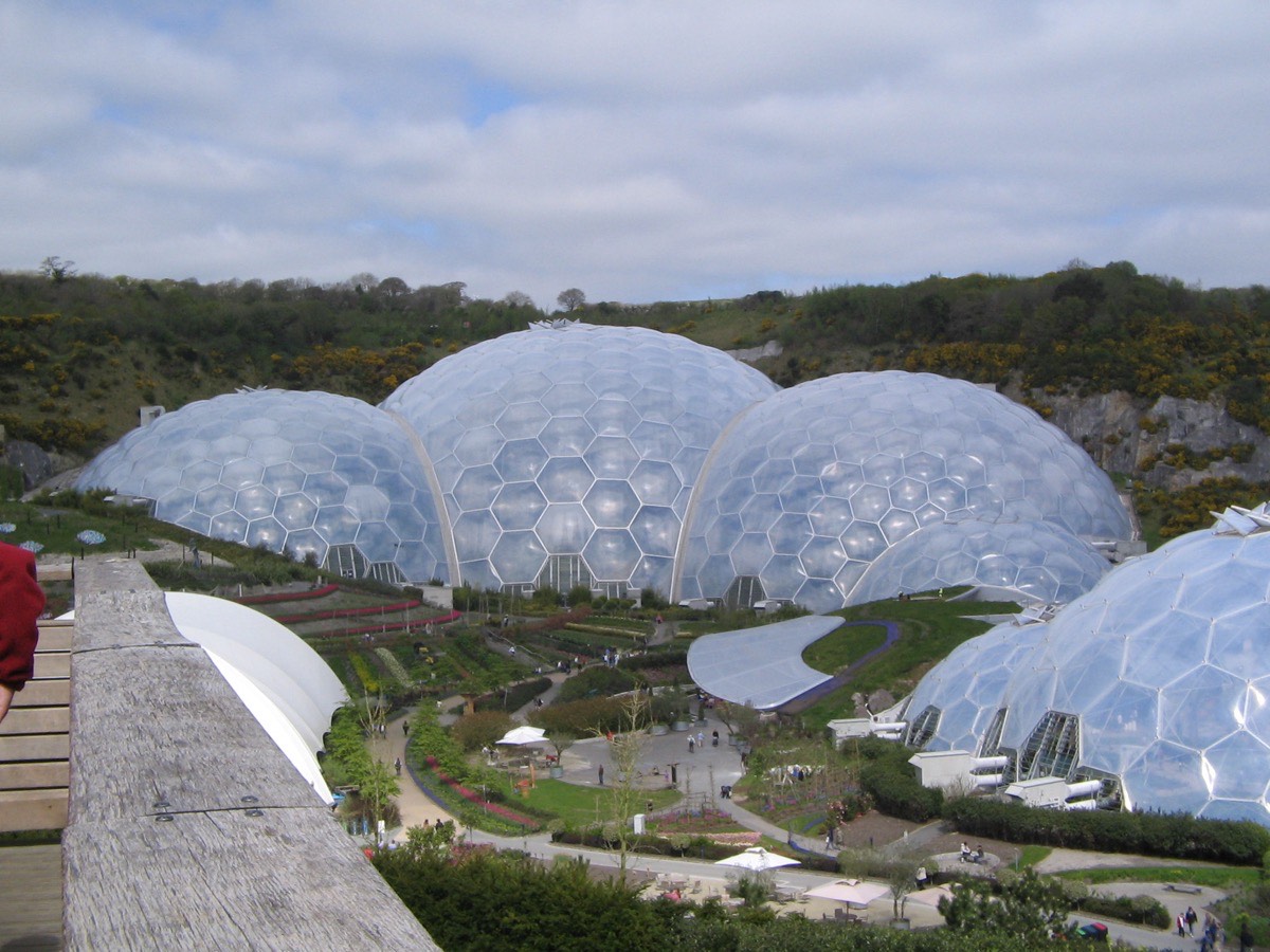 The Eden Project in Cornwall, one of the UK's most visited attractions