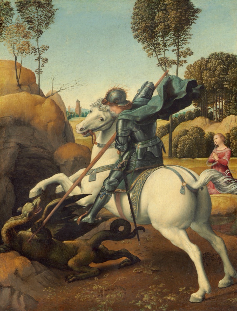 Saint George and the Dragon, patron saint of England